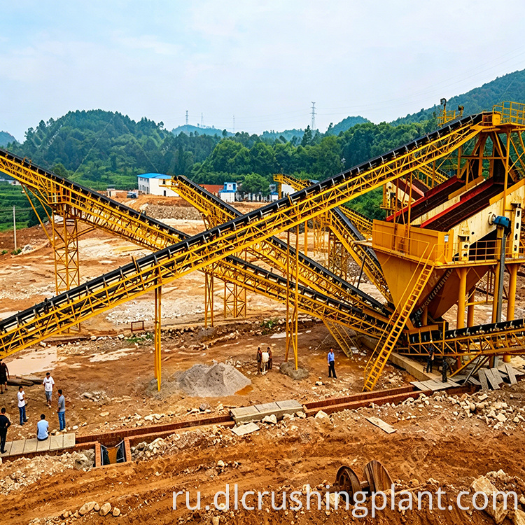 установка многоразмерных вибрационных сит multi-size vibrating screen plant